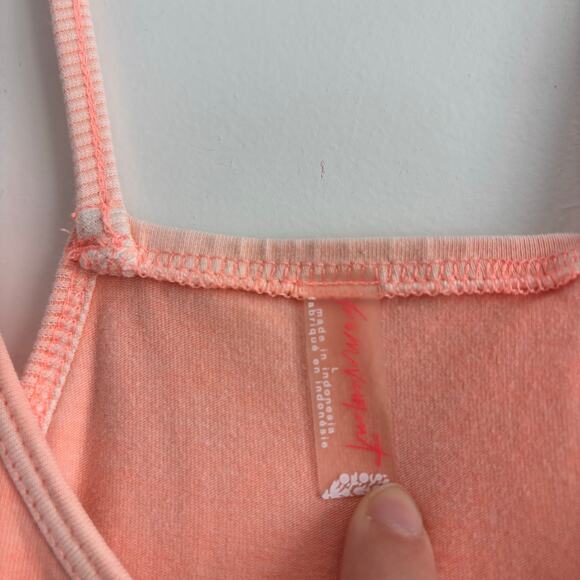 Free People Movement Hot Shot Onesie Sz L Lounge Yoga READ Melon - Picture 7 of 15